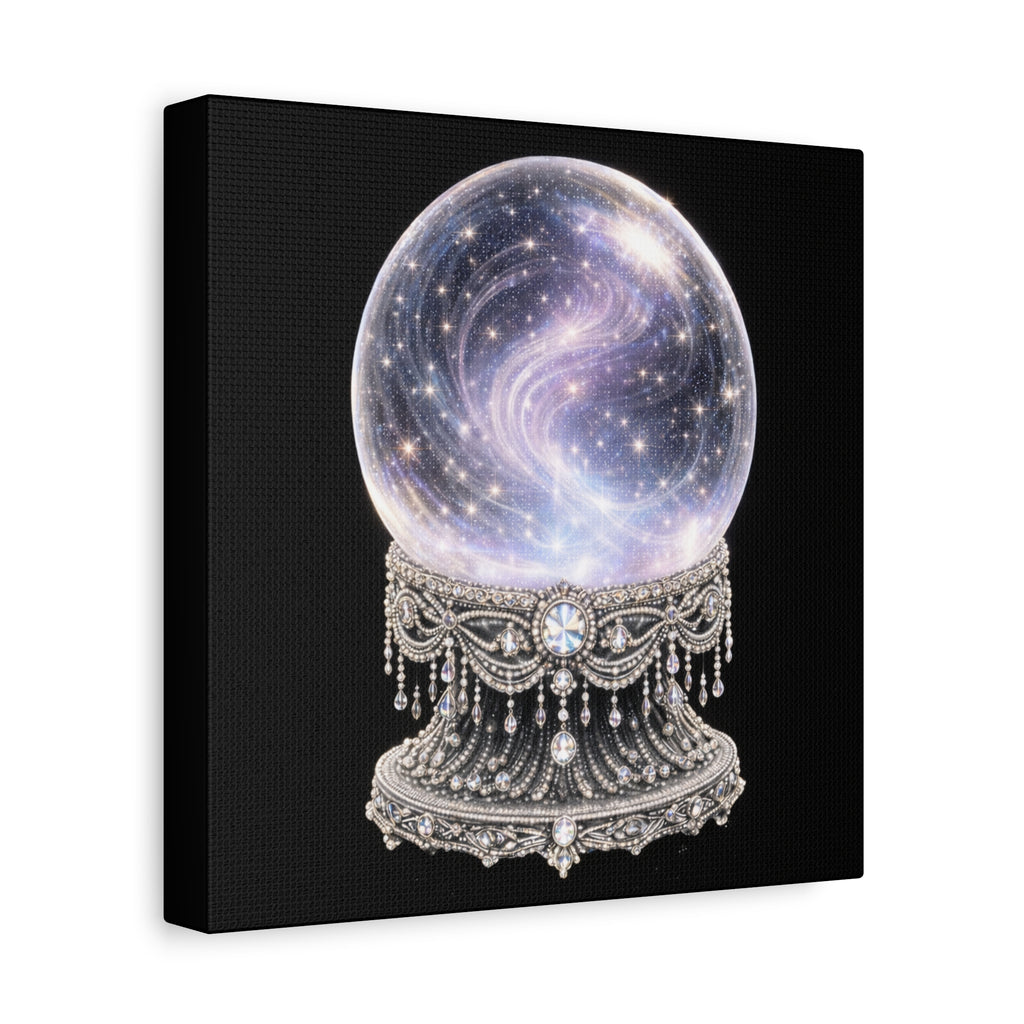 Mystic Galaxy Crystal Ball Canvas