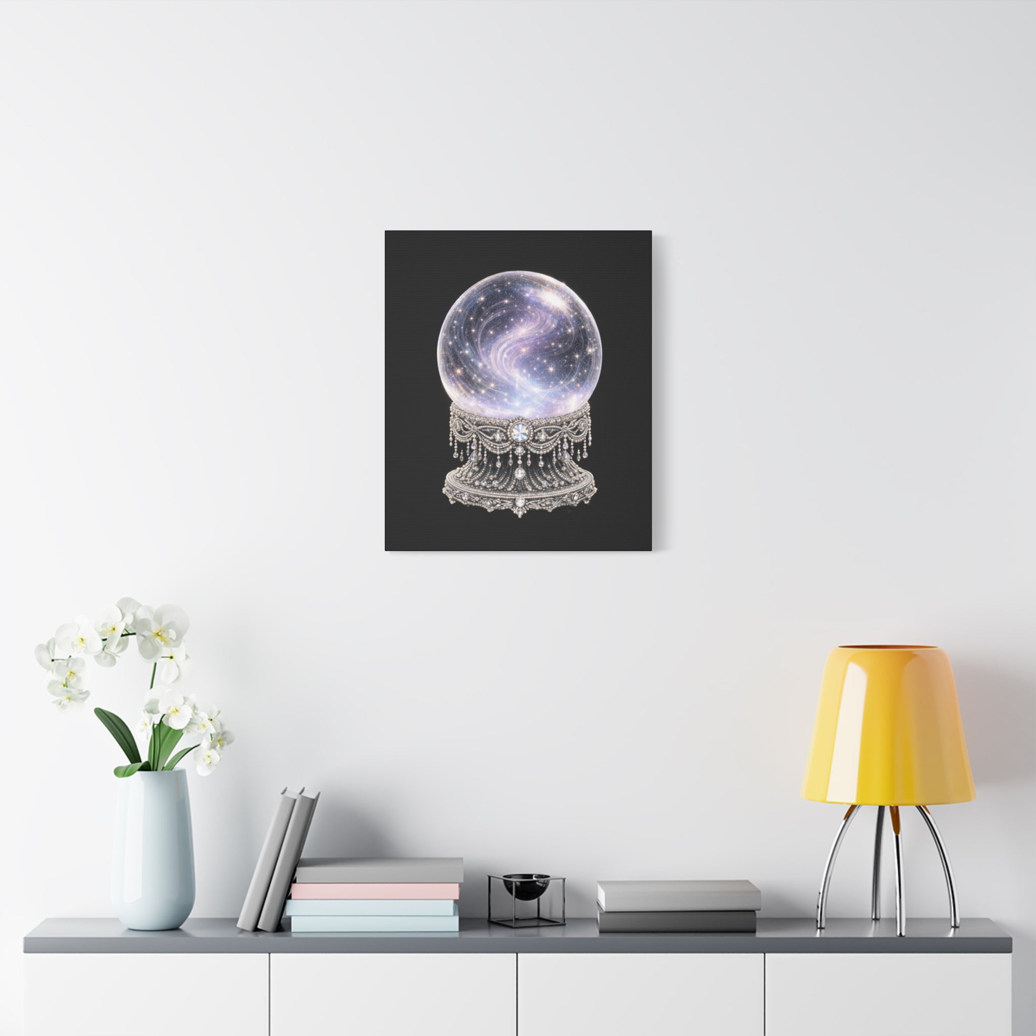 Mystic Galaxy Crystal Ball Canvas
