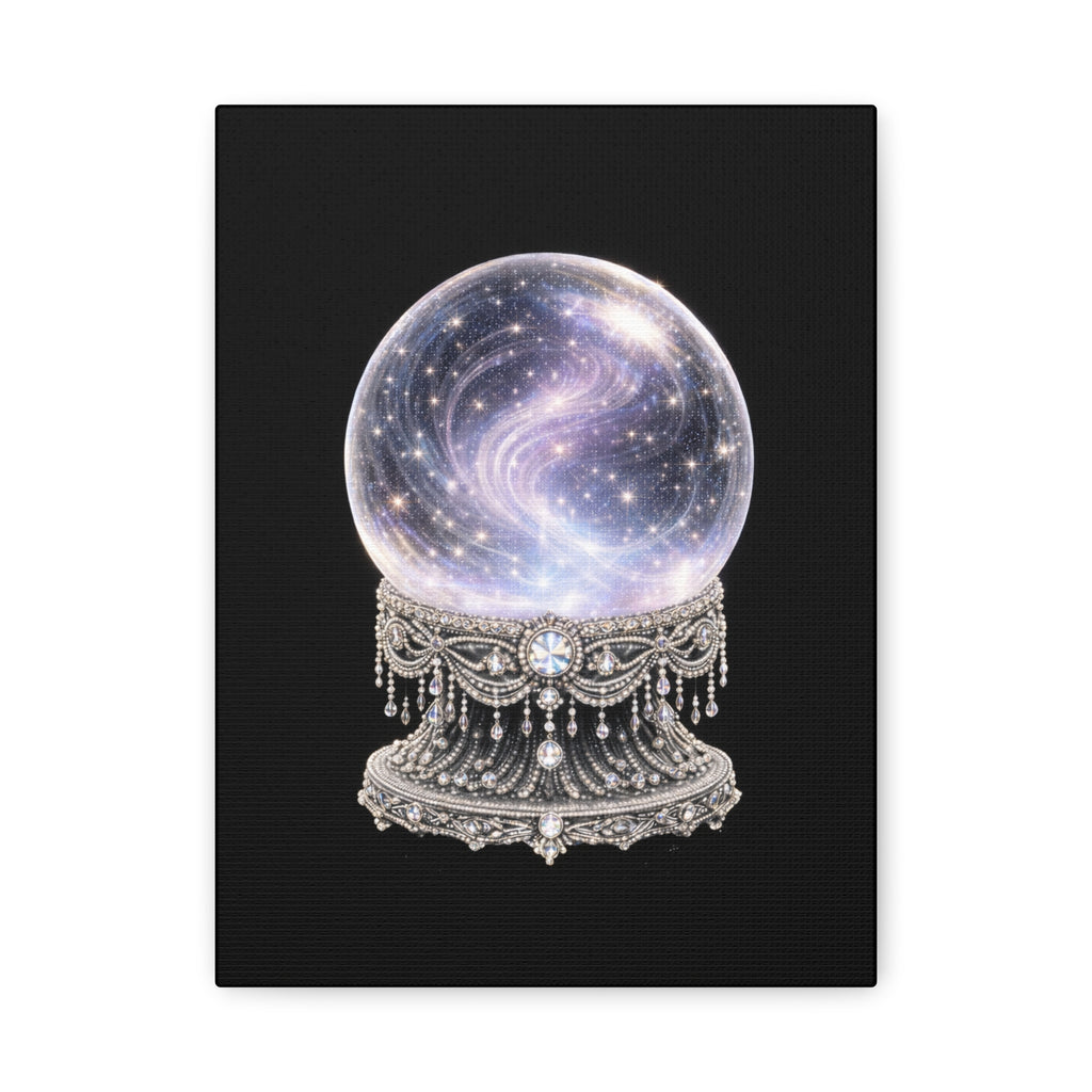 Mystic Galaxy Crystal Ball Canvas