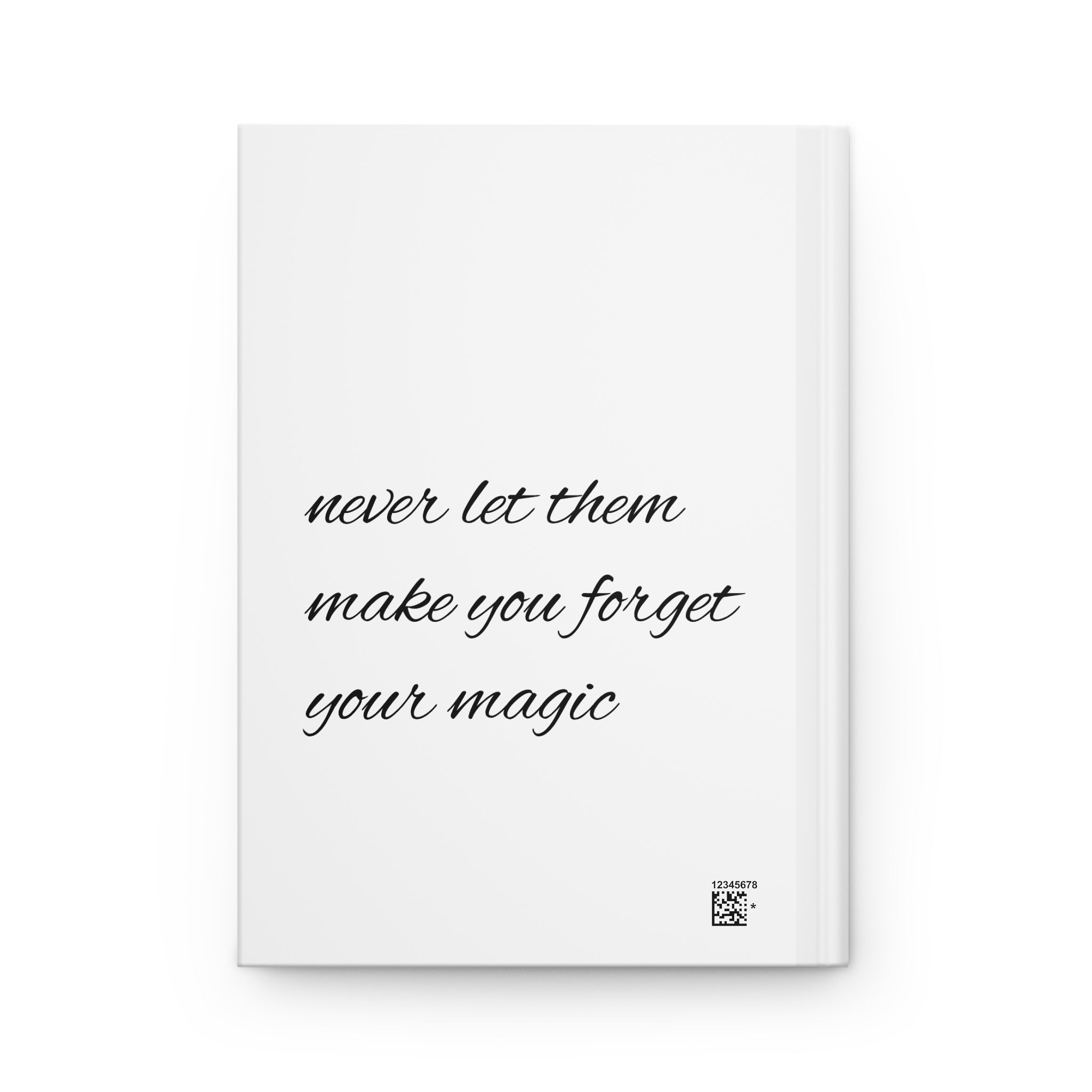 Magic Tree Hardcover Journal — Inspirational Feminine Notebook with 'never let them make you forget your magic' Quote