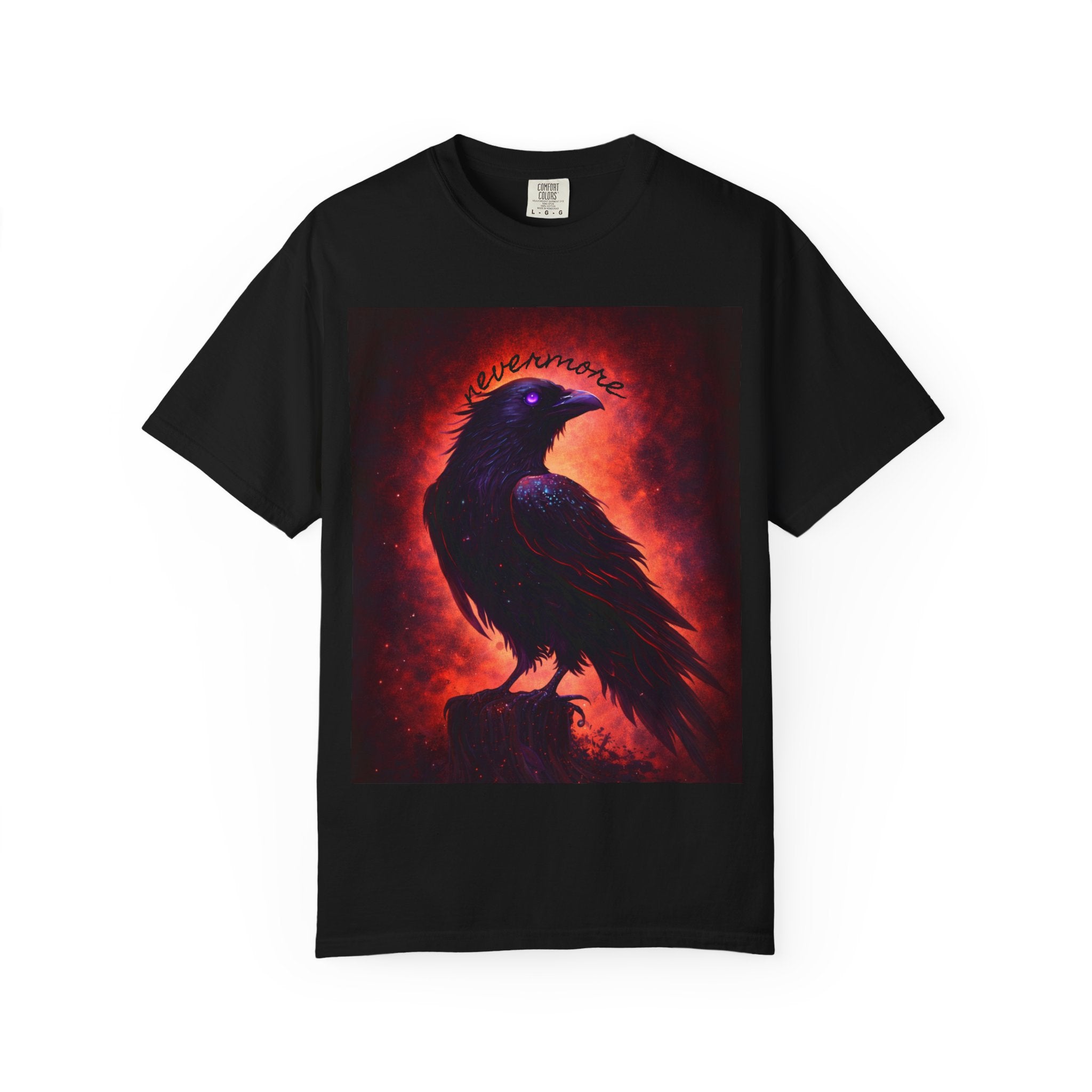 Raven Eclipse T-Shirt — Dark Gothic Crow Graphic Tee