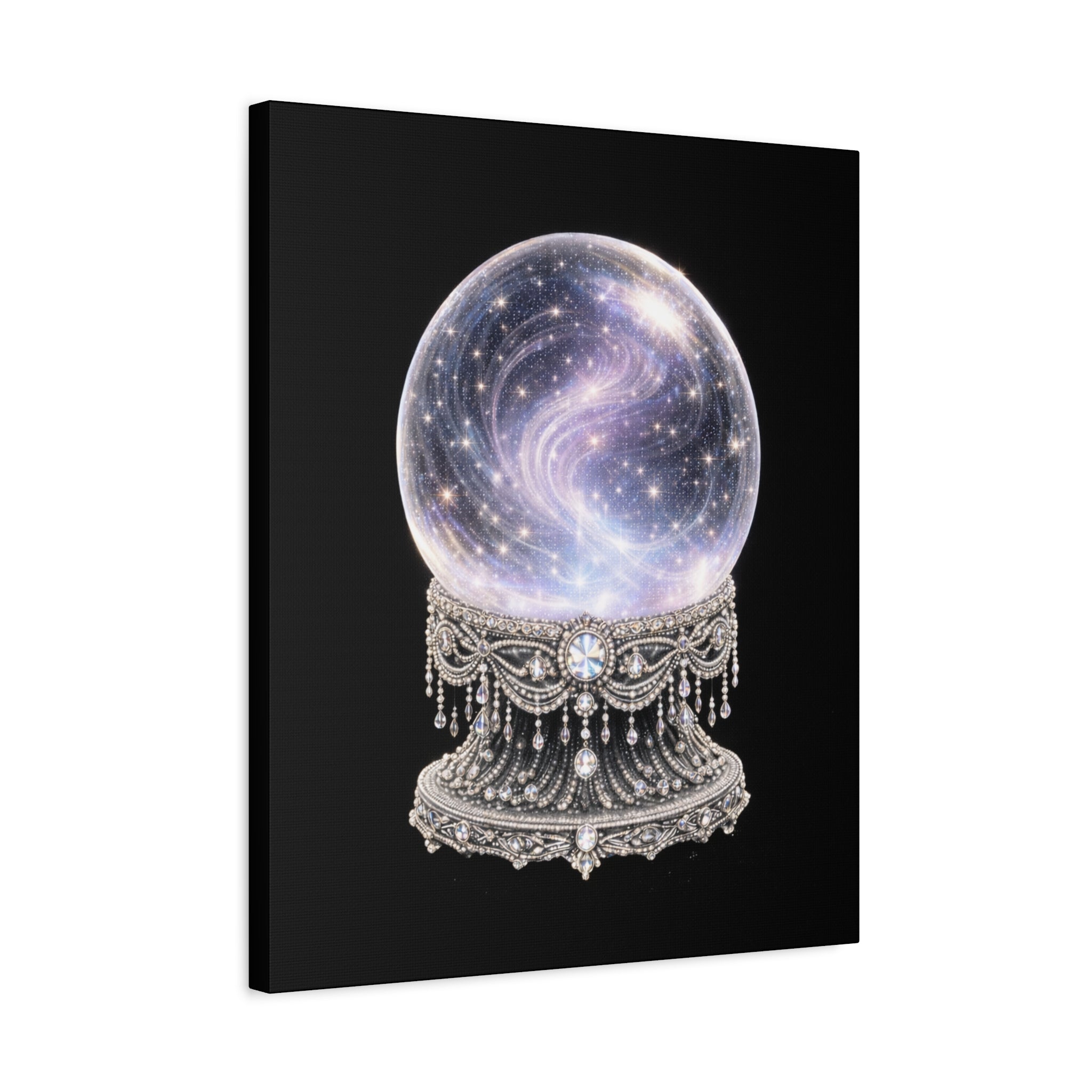 Mystic Galaxy Crystal Ball Canvas