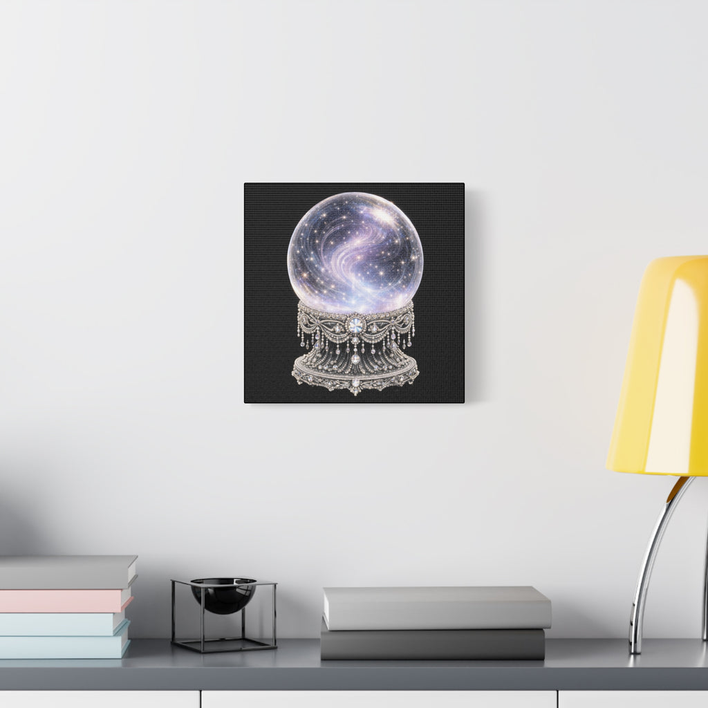 Mystic Galaxy Crystal Ball Canvas