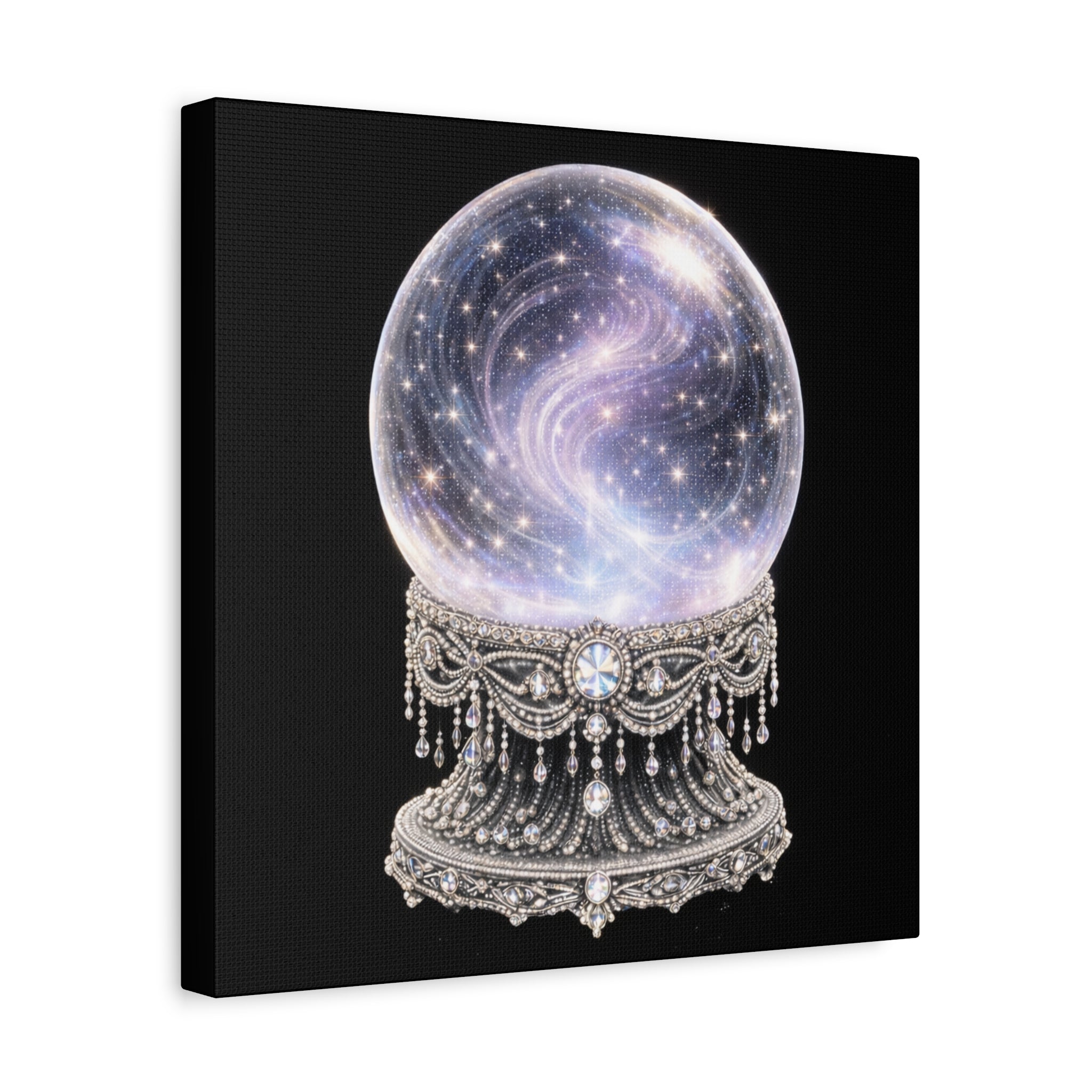 Mystic Galaxy Crystal Ball Canvas