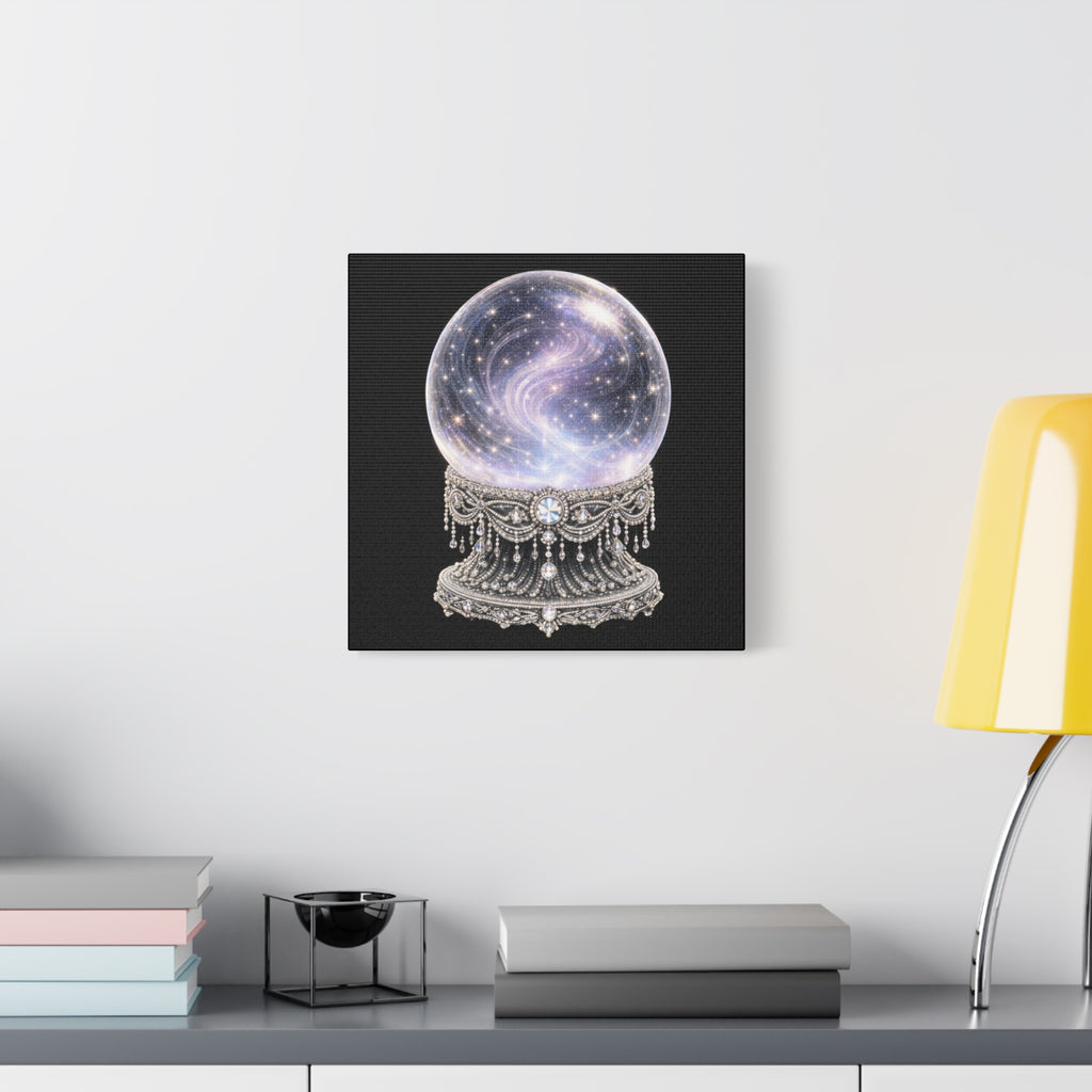 Mystic Galaxy Crystal Ball Canvas