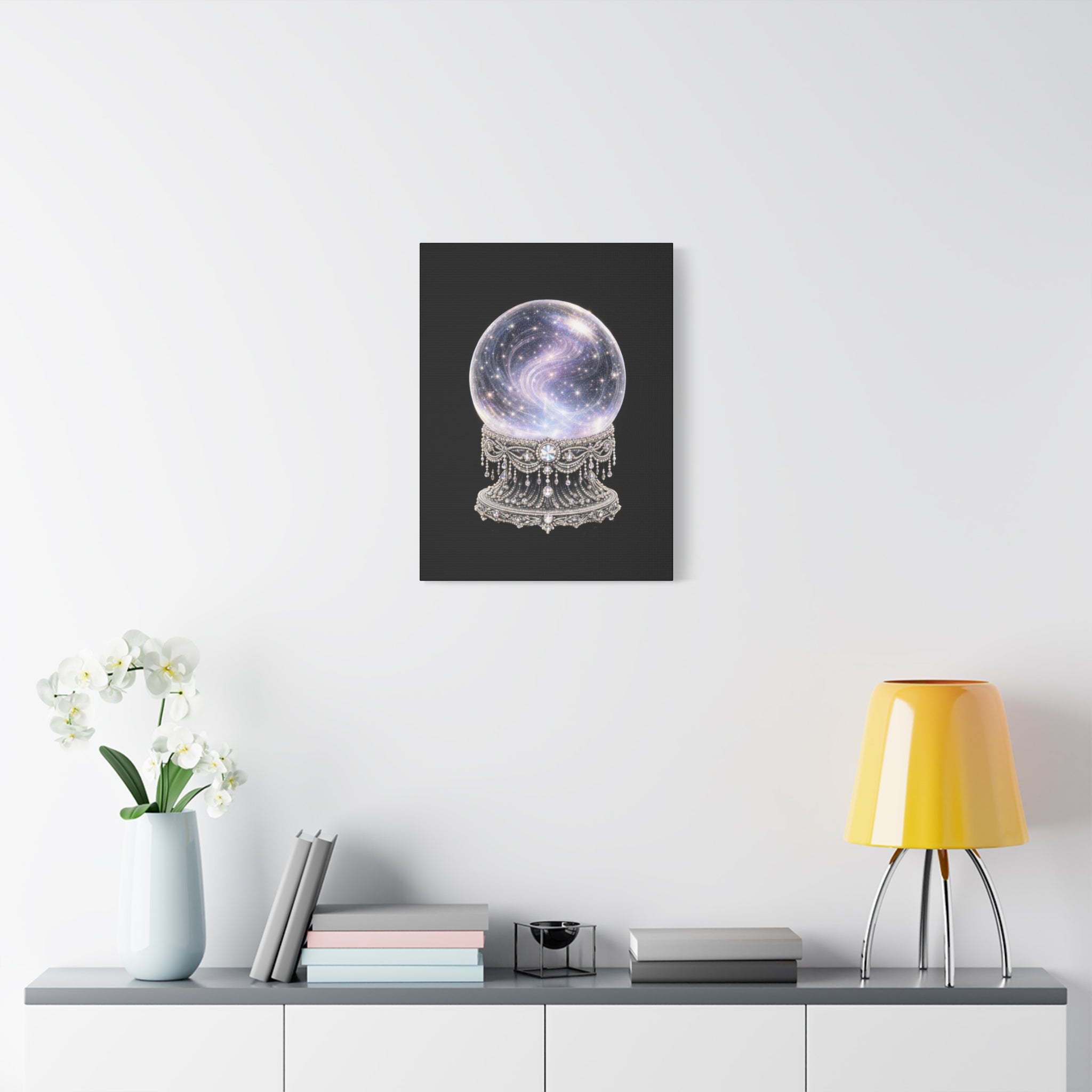 Mystic Galaxy Crystal Ball Canvas