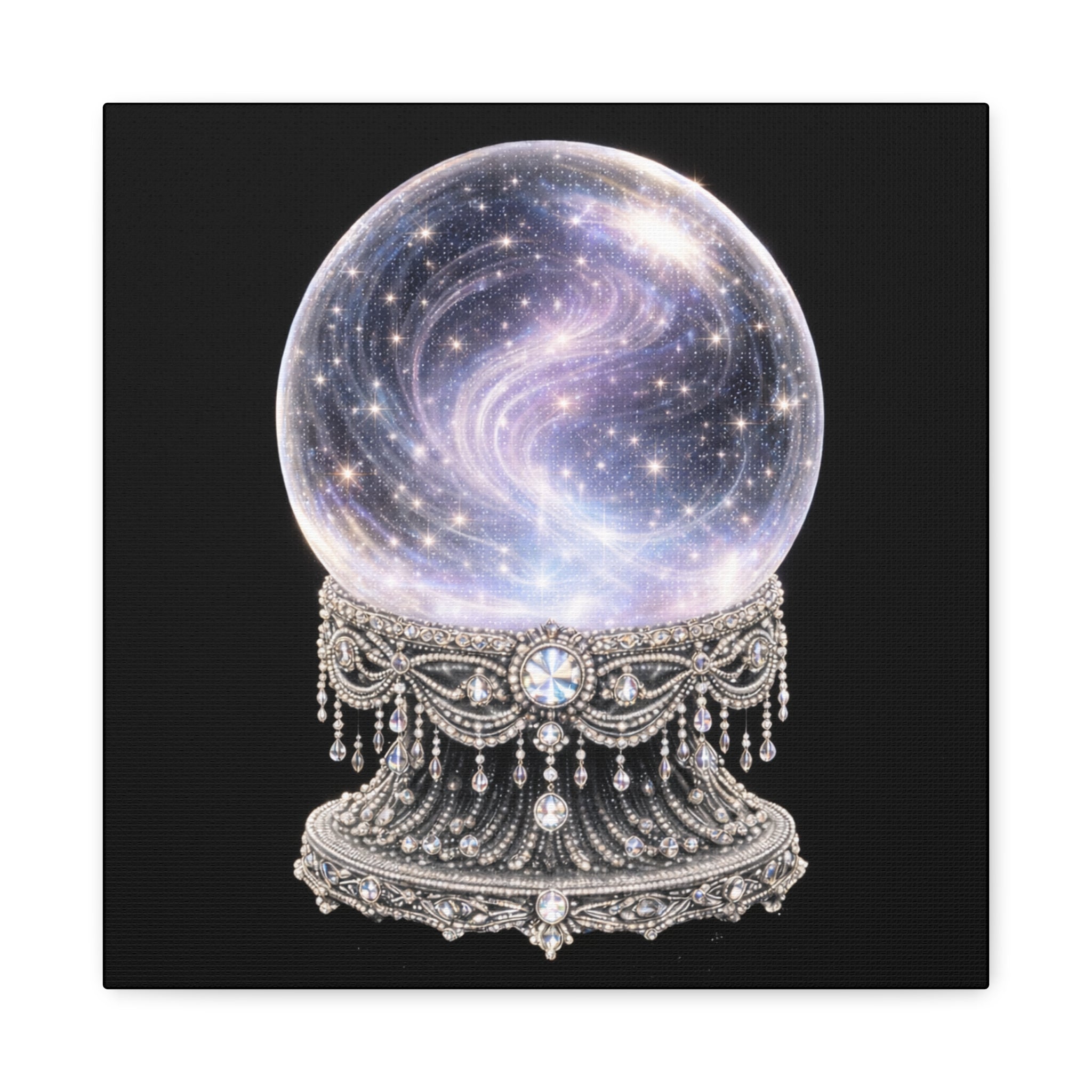 Mystic Galaxy Crystal Ball Canvas