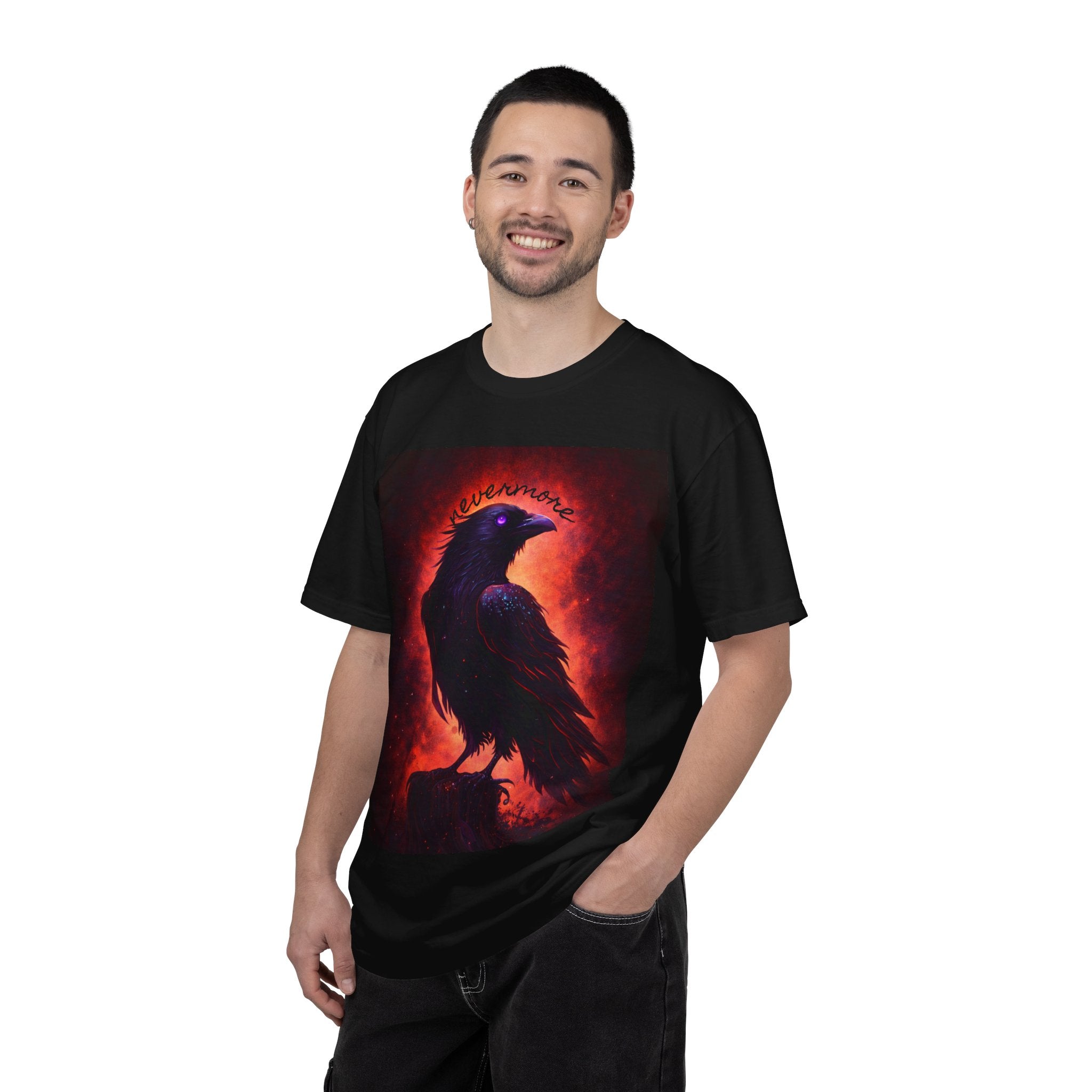 Raven Eclipse T-Shirt — Dark Gothic Crow Graphic Tee