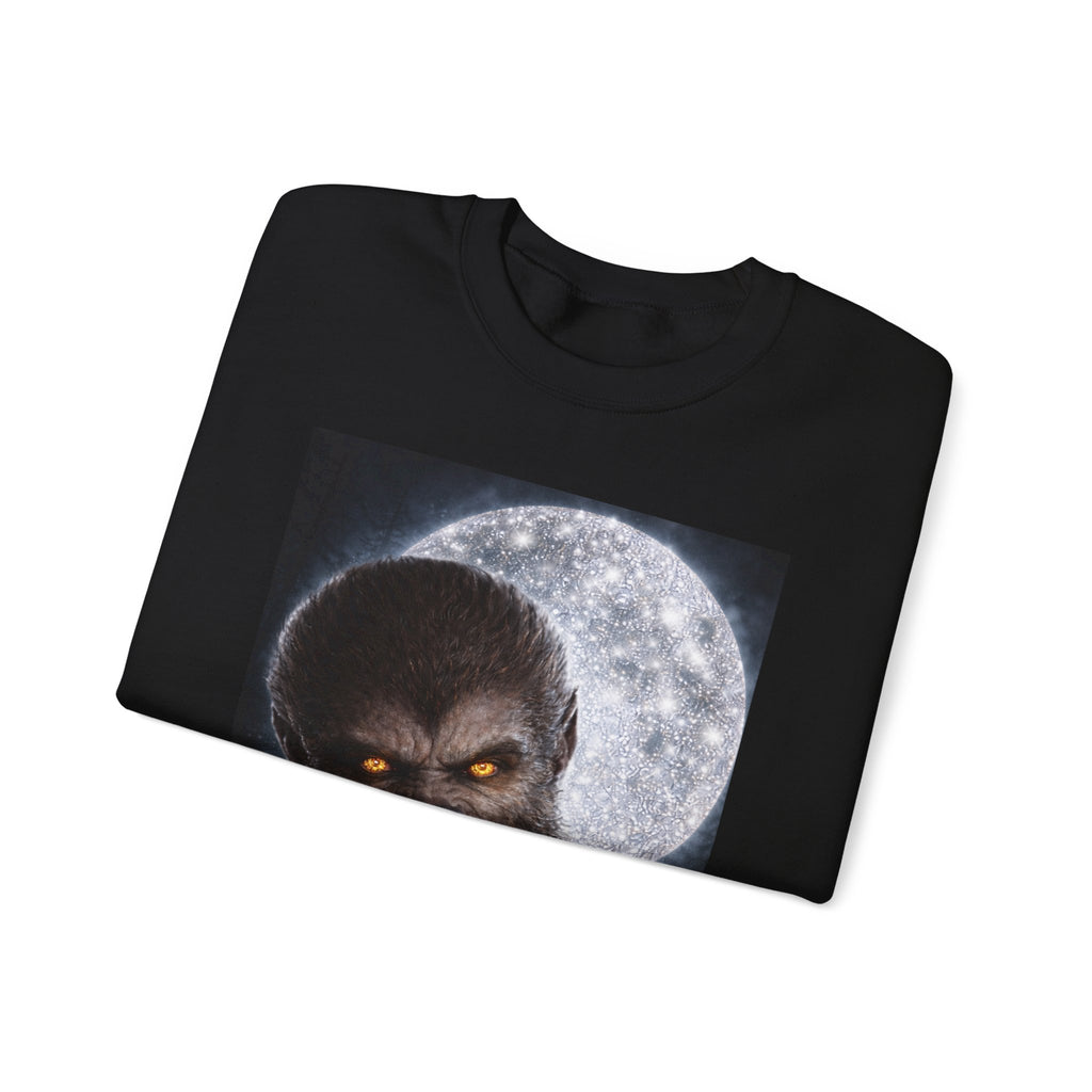 Werewolf Moon Crewneck Sweatshirt — Scary Wolf Graphic Halloween Pullover