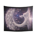 Celestial Angel Mosaic Tapestry — Ethereal Starry Wall Hanging