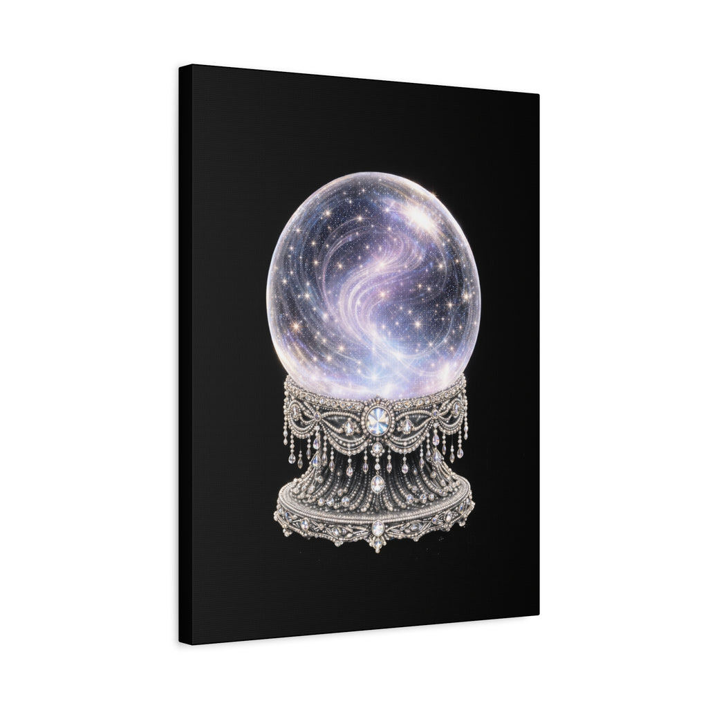 Mystic Galaxy Crystal Ball Canvas