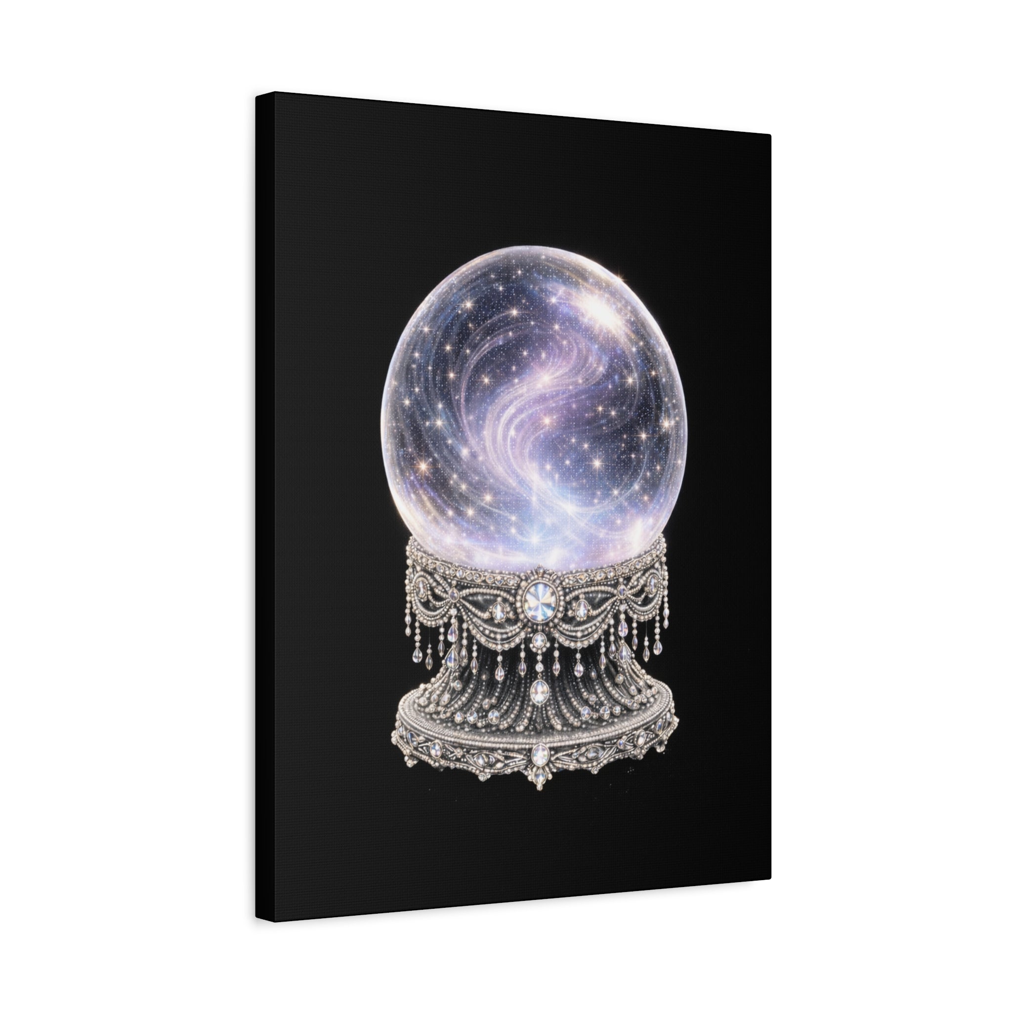 Mystic Galaxy Crystal Ball Canvas