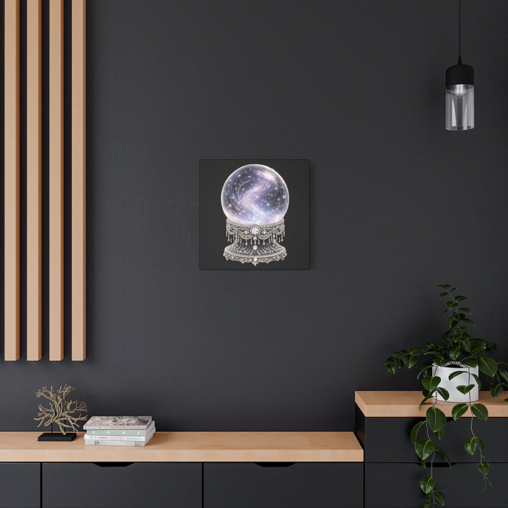 Mystic Galaxy Crystal Ball Canvas