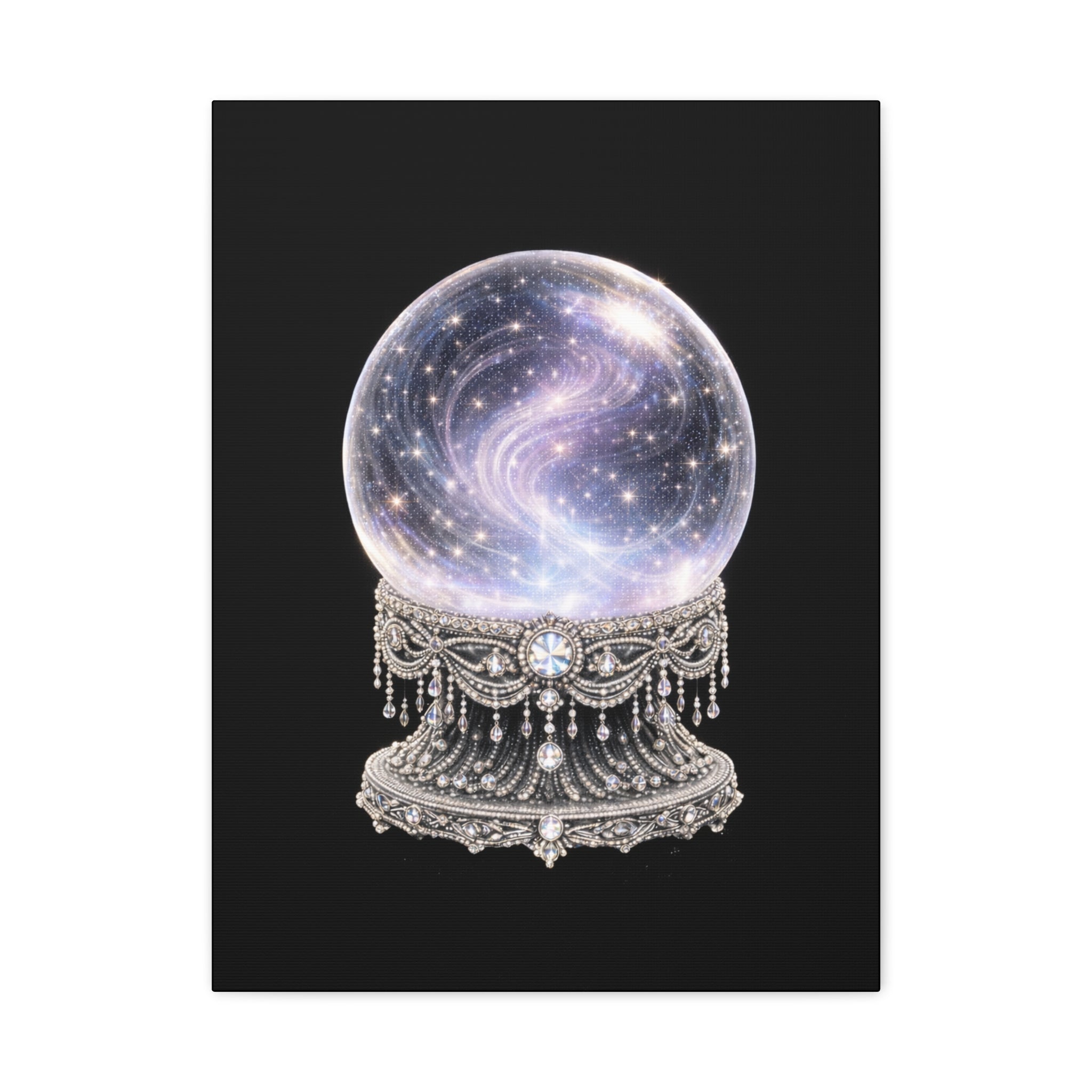 Mystic Galaxy Crystal Ball Canvas