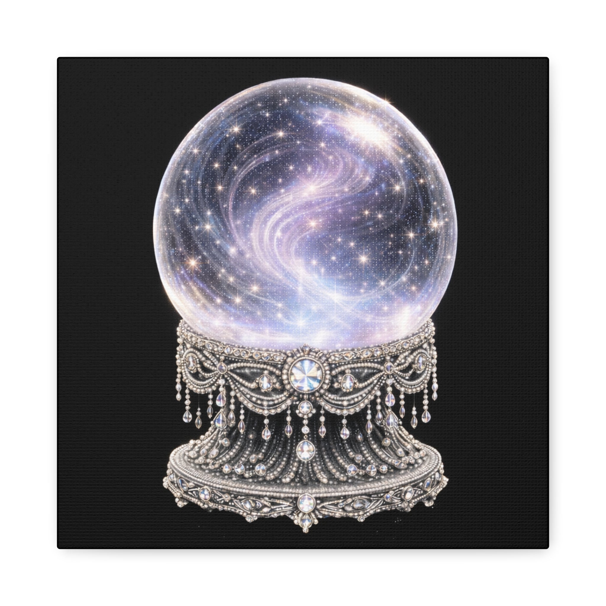 Mystic Galaxy Crystal Ball Canvas