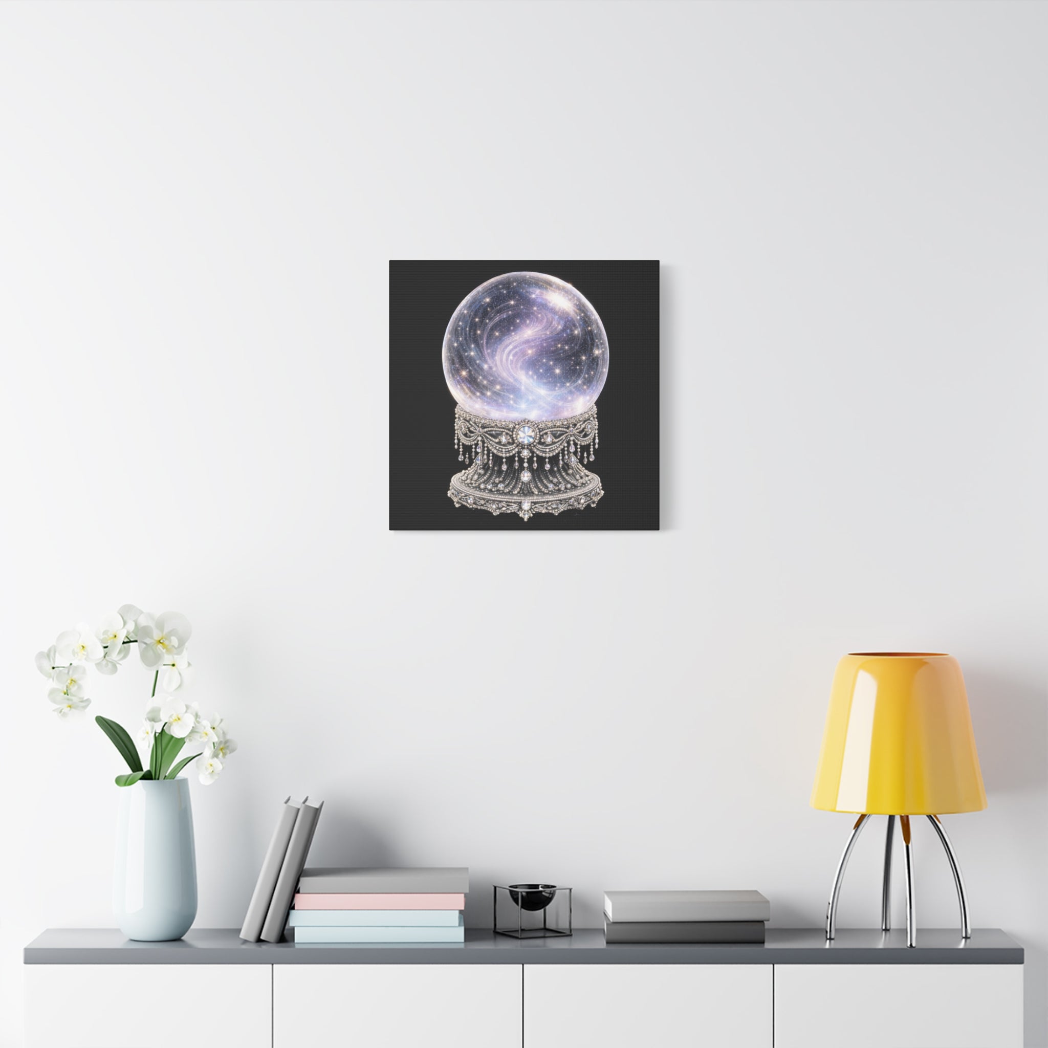 Mystic Galaxy Crystal Ball Canvas