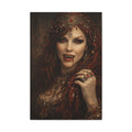 Vampire Queen Portrait Canvas — Gothic Vampire Wall Art
