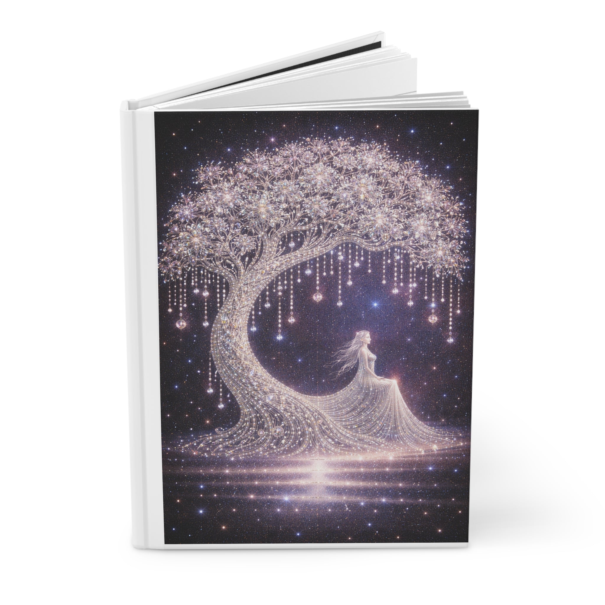 Magic Tree Hardcover Journal — Inspirational Feminine Notebook with 'never let them make you forget your magic' Quote