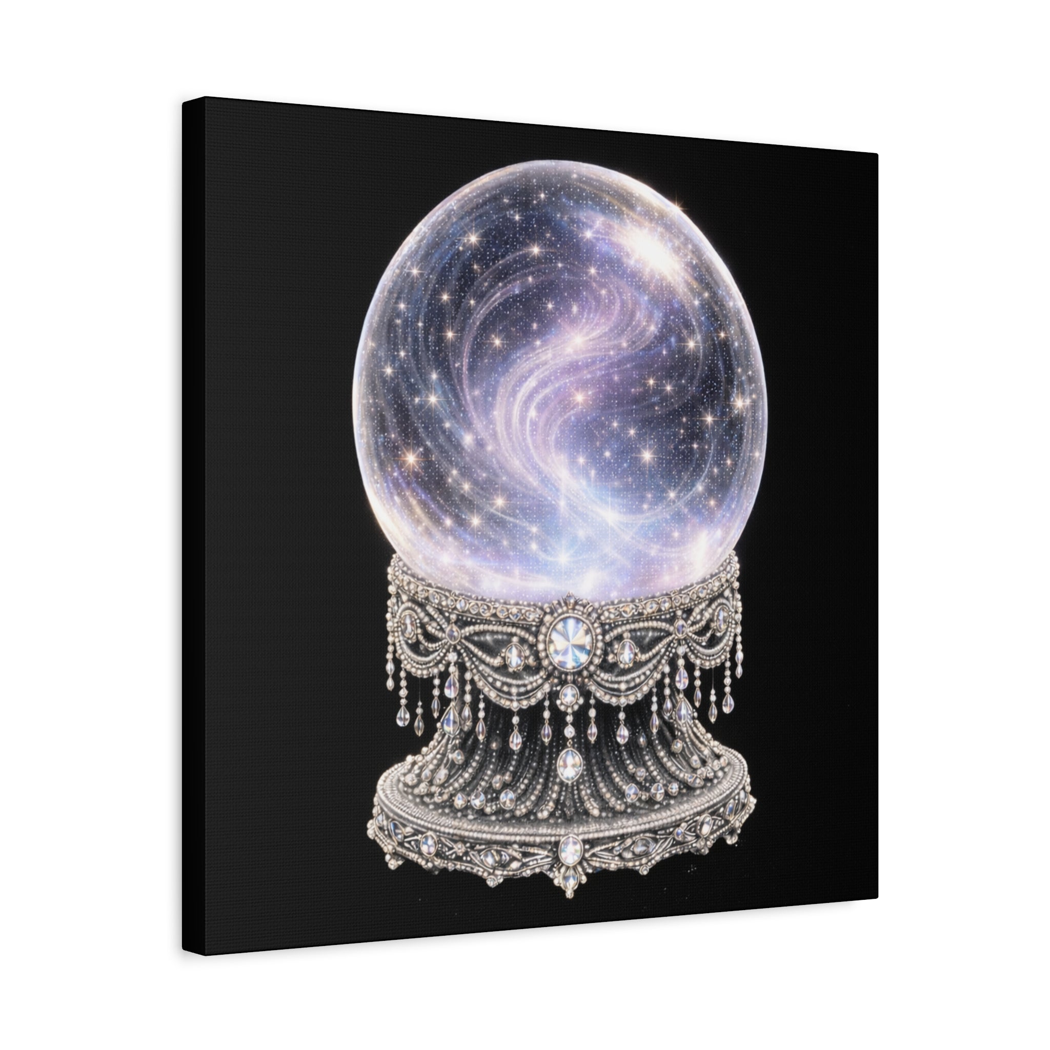 Mystic Galaxy Crystal Ball Canvas