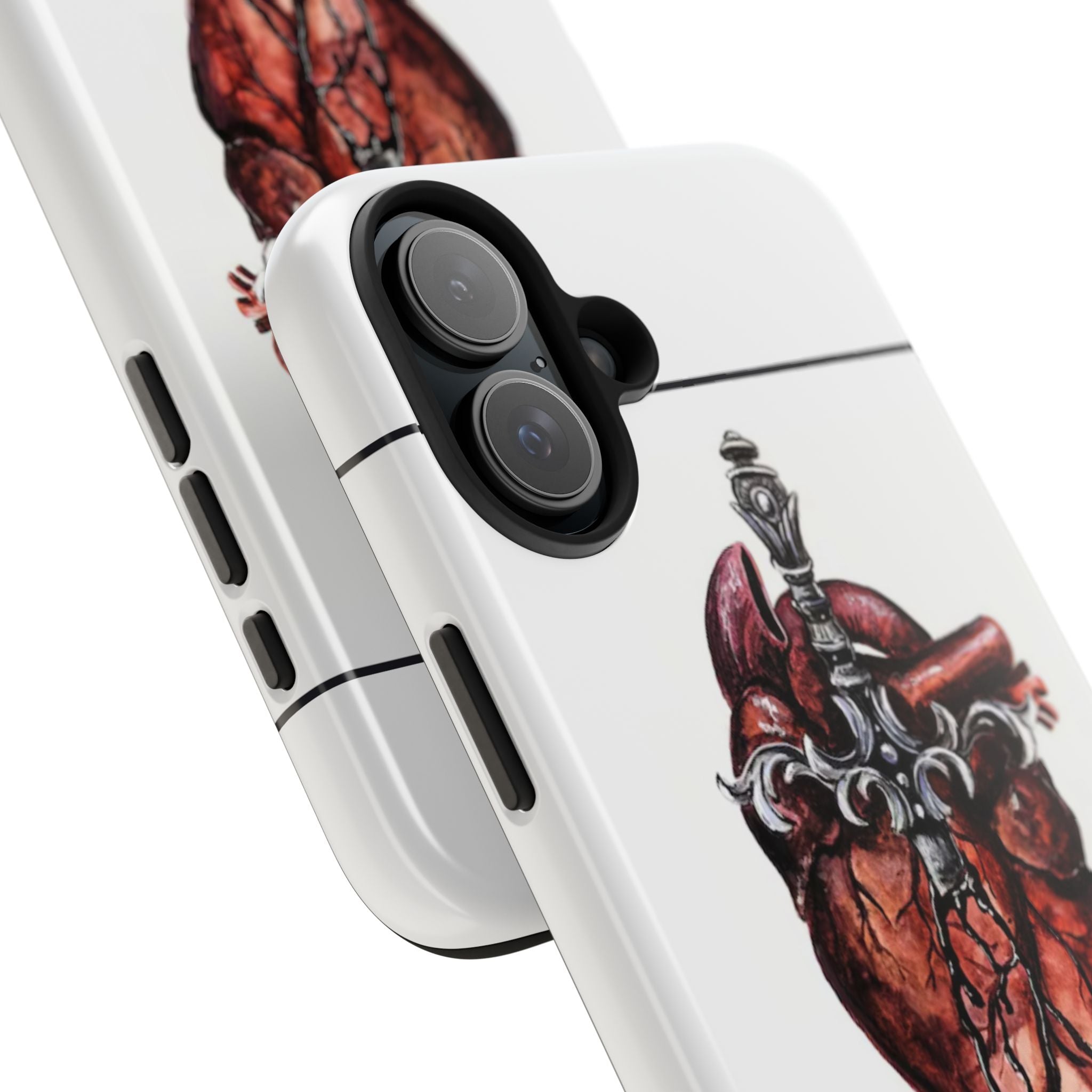 Heart and Dagger Tough Phone Case — “the broken” Gothic Protective Phone Cover