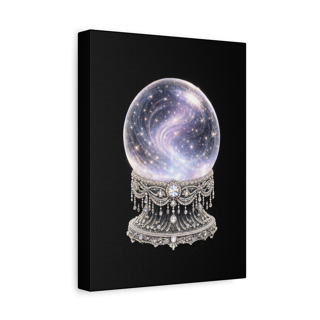 Mystic Galaxy Crystal Ball Canvas